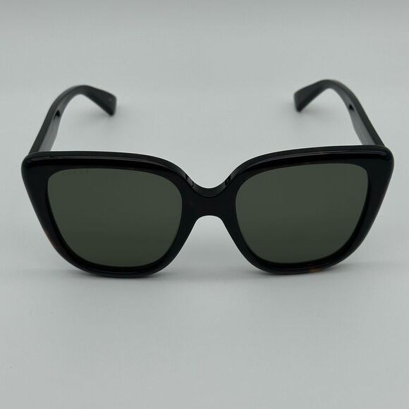 BRAND NEW GUCCI GG1169S 003 Havana/Green Women Sunglasses - Picture 10 of 12